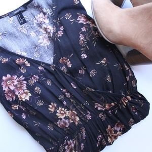 Forever 21 Fall Floral High Low Dress